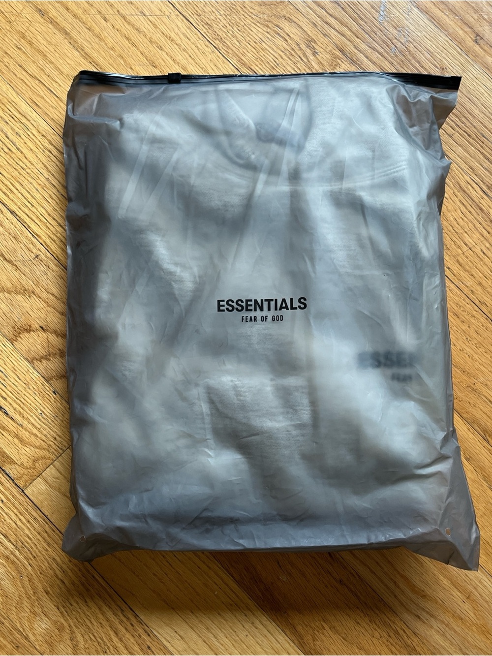 Essentials Translucent Gray Branded Packaging Bag